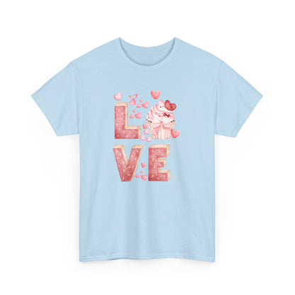 Stacked "Love" Cupcake Tee