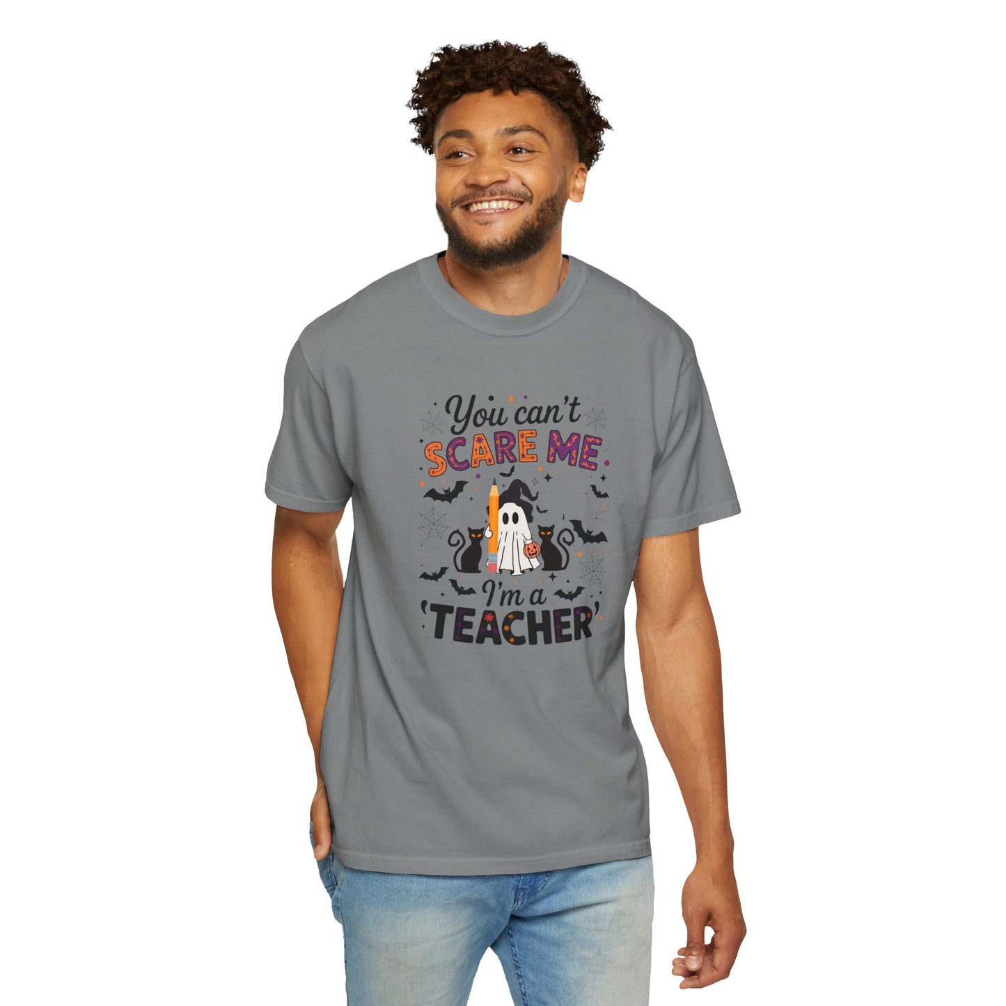 Spooky Teacher T-Shirt - Perfect for Halloween, Teacher Gifts, Classroom Party, Unisex Apparel, Fun Teaching Gear, Ghostly Humor
