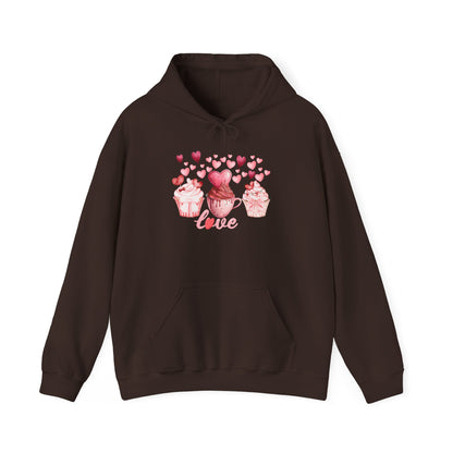 Cute Pink Cupcakes Love Hoodie