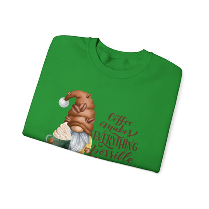 "Coffee Makes Everything Possible" Sweater