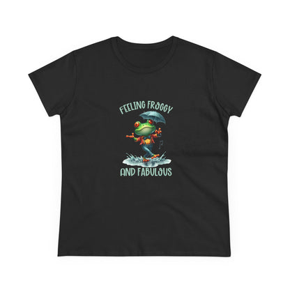Feeling Froggy and Fabulous Tee, Women's semi fit Cotton Tee