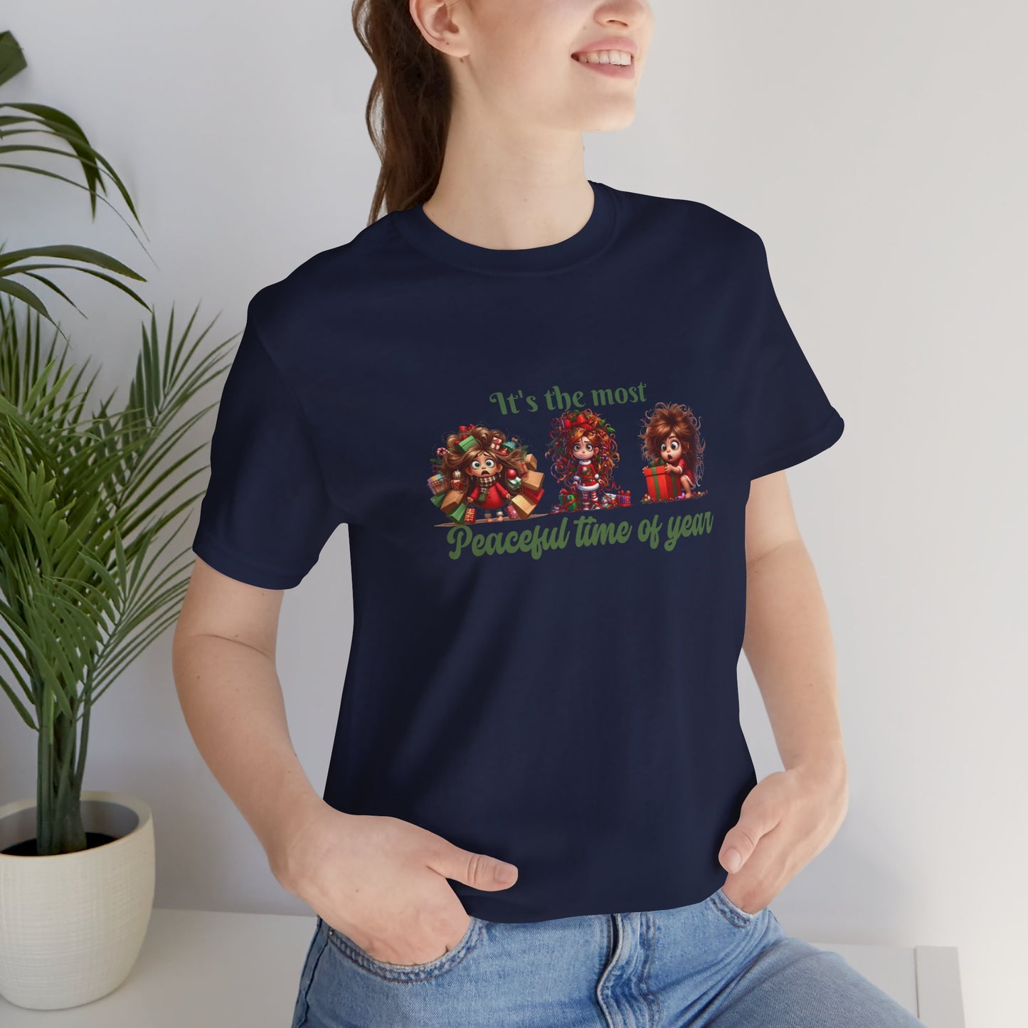 ITs the most peaceful time of year, Festive Christmas Tee, Holiday T-Shirt, Unisex Short Sleeve Shirt, Casual Holiday Apparel, Gift for Christmas Lovers, It's the Most [...]