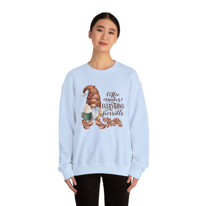 "Coffee Makes Everything Possible" Sweater