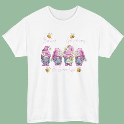 "Bee Kind, Grow Flowers, Be Gnome-tastic" Cute Garden Gnomes