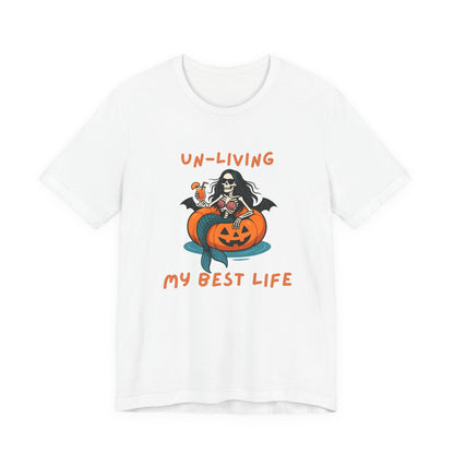 Un-Living My Best Life Skeleton Mermaid Sassy Tee