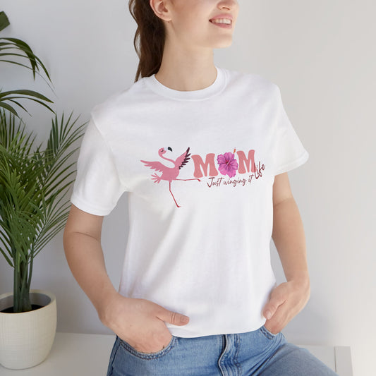 Flamingo Mom Just winging it Classic fit Tee