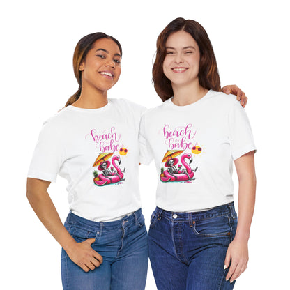Beach Babe Skeleton Soakin Up Sunshine tee