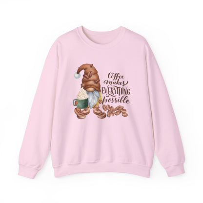 "Coffee Makes Everything Possible" Sweater