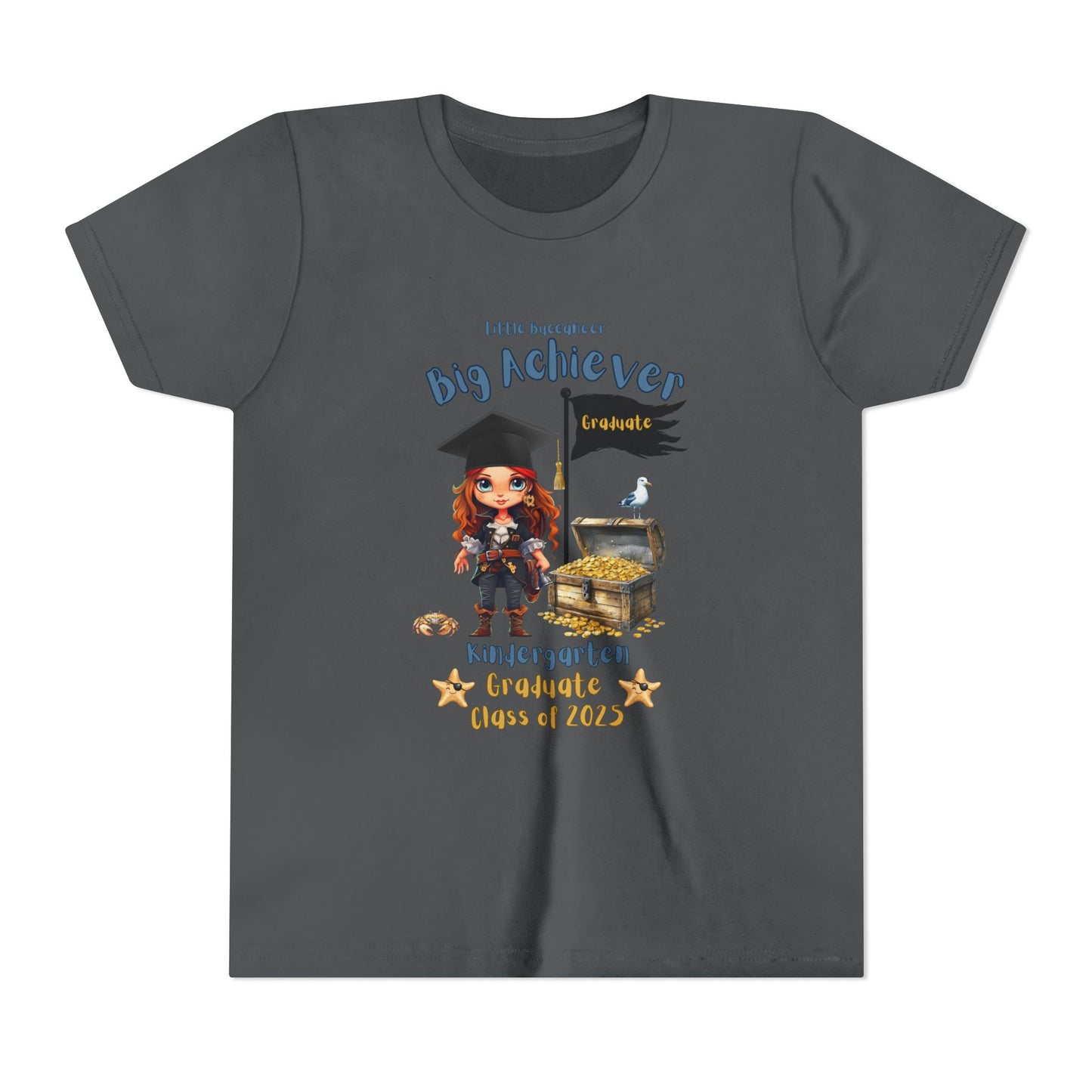 Little Buccaneer, Big Achiever! Kindergarten Graduate Tee – Girl Pirate, Class of 2025 Big Achiever Kindergarten Grad Shirt | Fun School Celebration Apparel, Kid's Graduation Gift, [...]