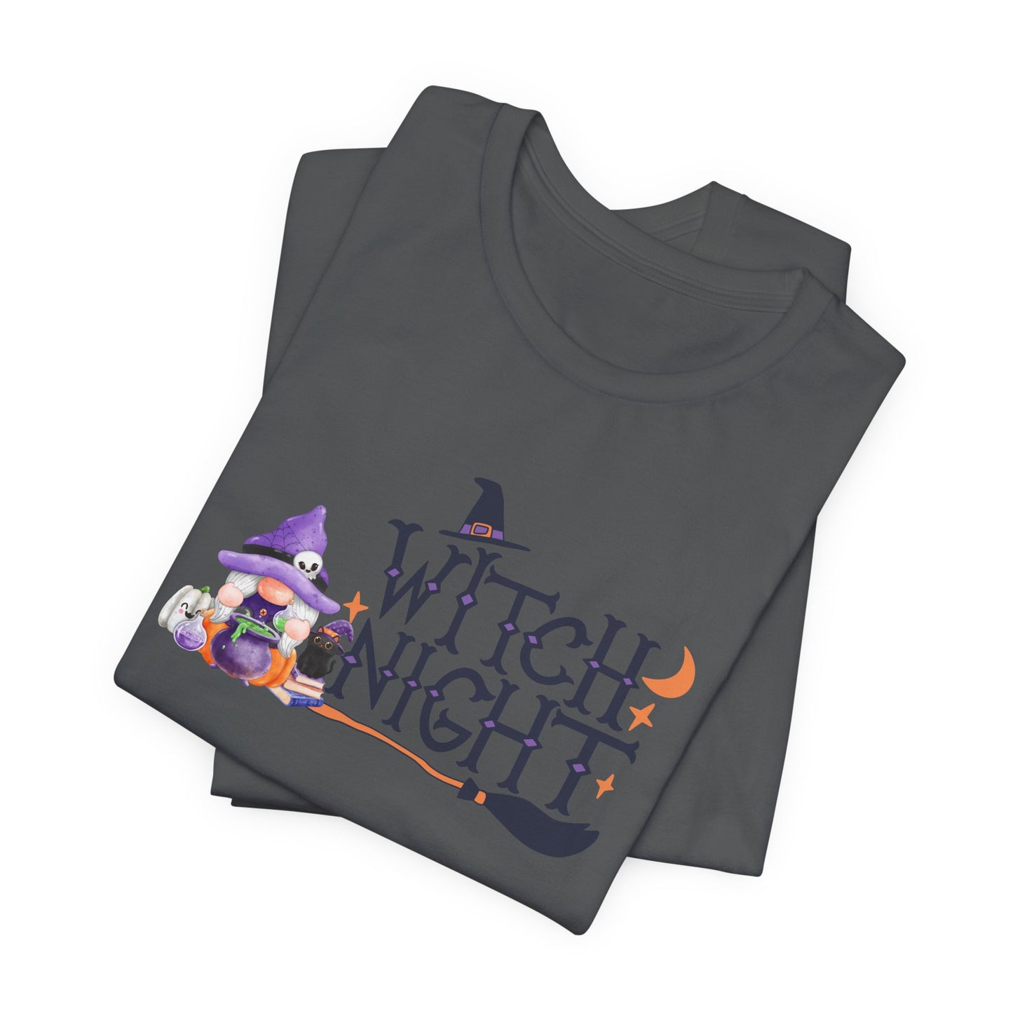 Witch Night Gnome Tee Spooky, Whimsical, and Full of Charm T-Shirt