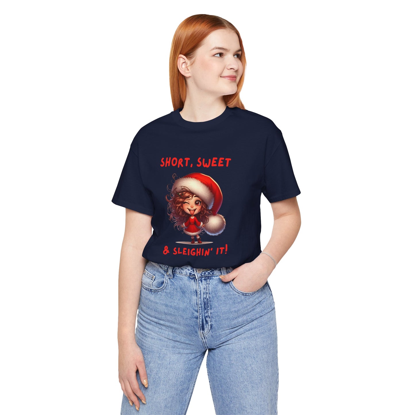 Short & Sweet Sassy Elf Holiday Tee