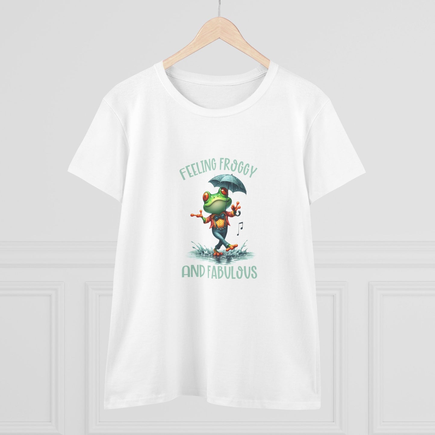 Feeling Froggy and Fabulous Tee, Women's semi fit Cotton Tee