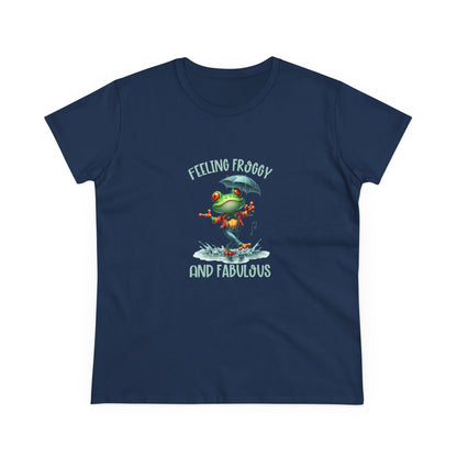 Feeling Froggy and Fabulous Tee, Women's semi fit Cotton Tee