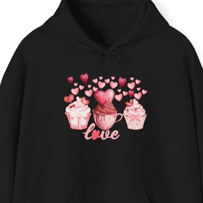 Cute Pink Cupcakes Love Hoodie