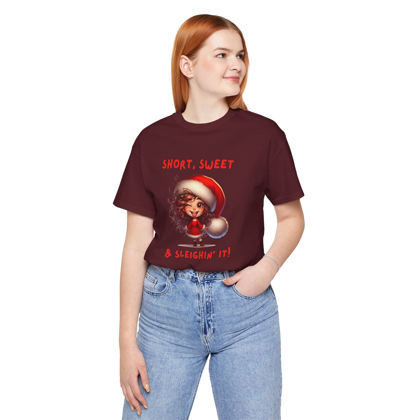 Short & Sweet Sassy Elf Holiday Tee