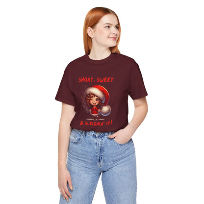 Short & Sweet Sassy Elf Holiday Tee