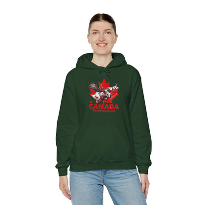 Canadian Moose: True North, Strong and Free Hoodie
