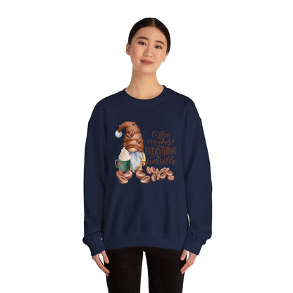 "Coffee Makes Everything Possible" Sweater