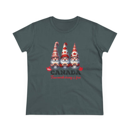 Gnome Sweet Gnome Canada Edition Cute Women's Semi Fit Tee
