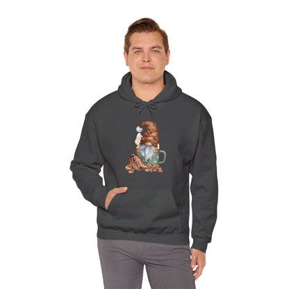 Coffee Gnome Unisex Hoodie, Cozy Sweatshirt for Coffee Lovers, Perfect Gift for Birthdays, Holidays, Gnome Merchandise, Cute Apparel