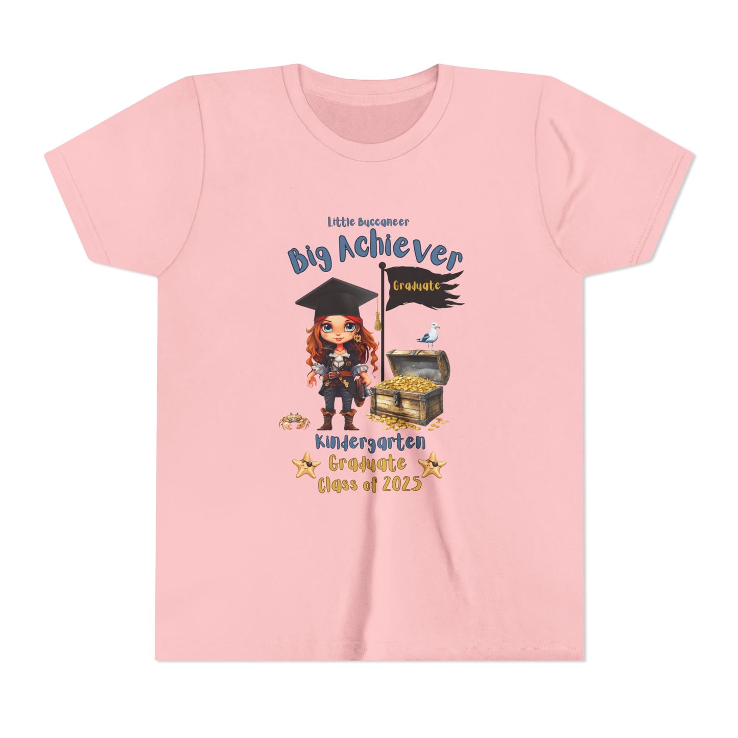 Little Buccaneer, Big Achiever! Kindergarten Graduate Tee – Girl Pirate, Class of 2025 Big Achiever Kindergarten Grad Shirt | Fun School Celebration Apparel, Kid's Graduation Gift, [...]