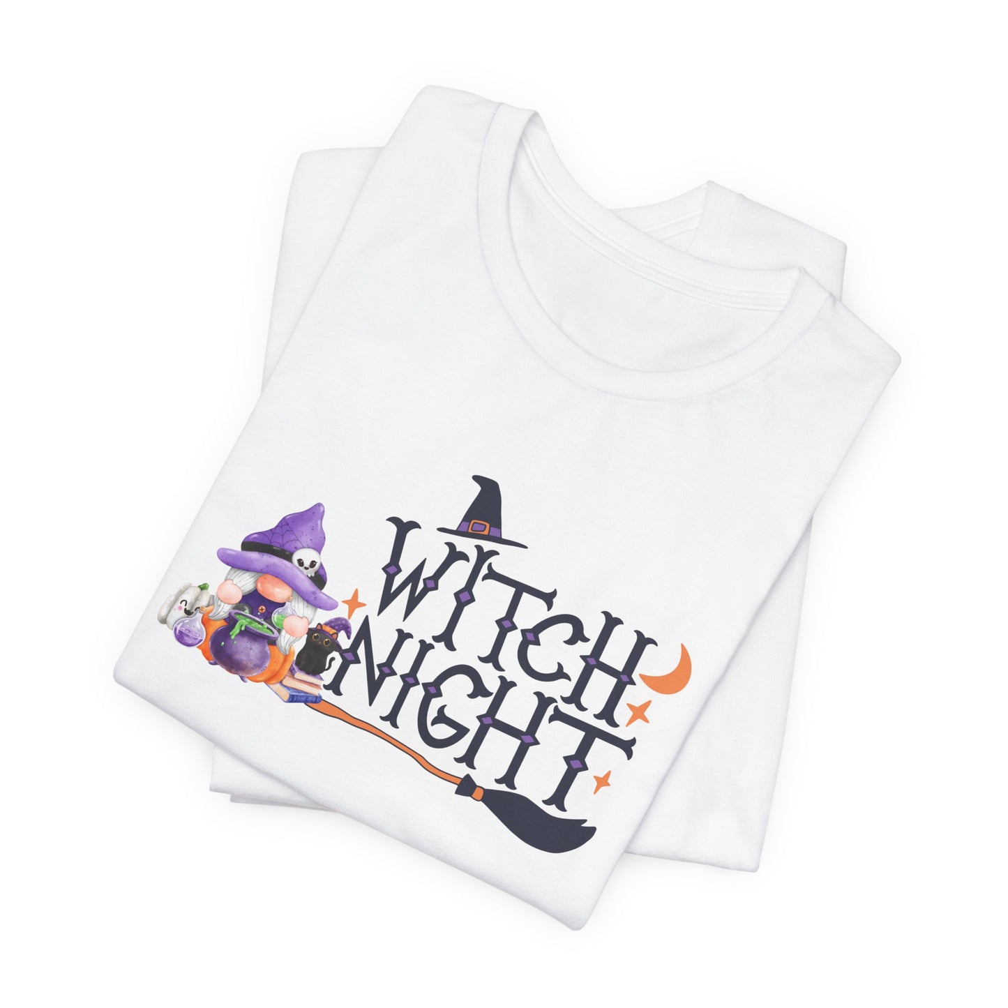 Witch Night Gnome Tee Spooky, Whimsical, and Full of Charm T-Shirt