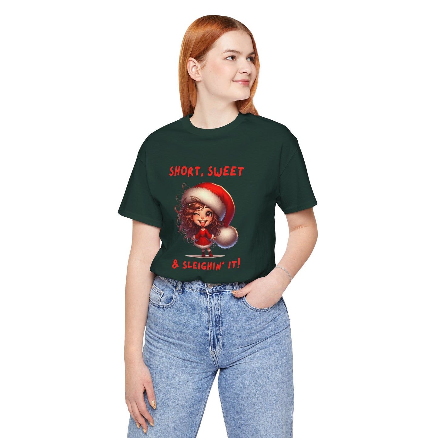 Short & Sweet Sassy Elf Holiday Tee