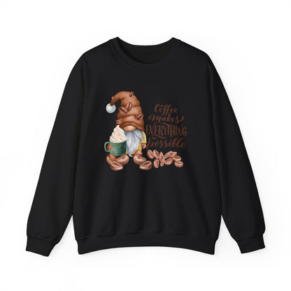 "Coffee Makes Everything Possible" Sweater
