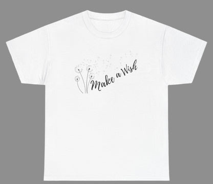 Make a Wish T-shirt, dandelion seeds tee