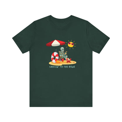 Chillin' to the Bone Tee, Fun Summer T-Shirt