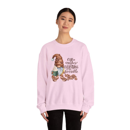 "Coffee Makes Everything Possible" Sweater