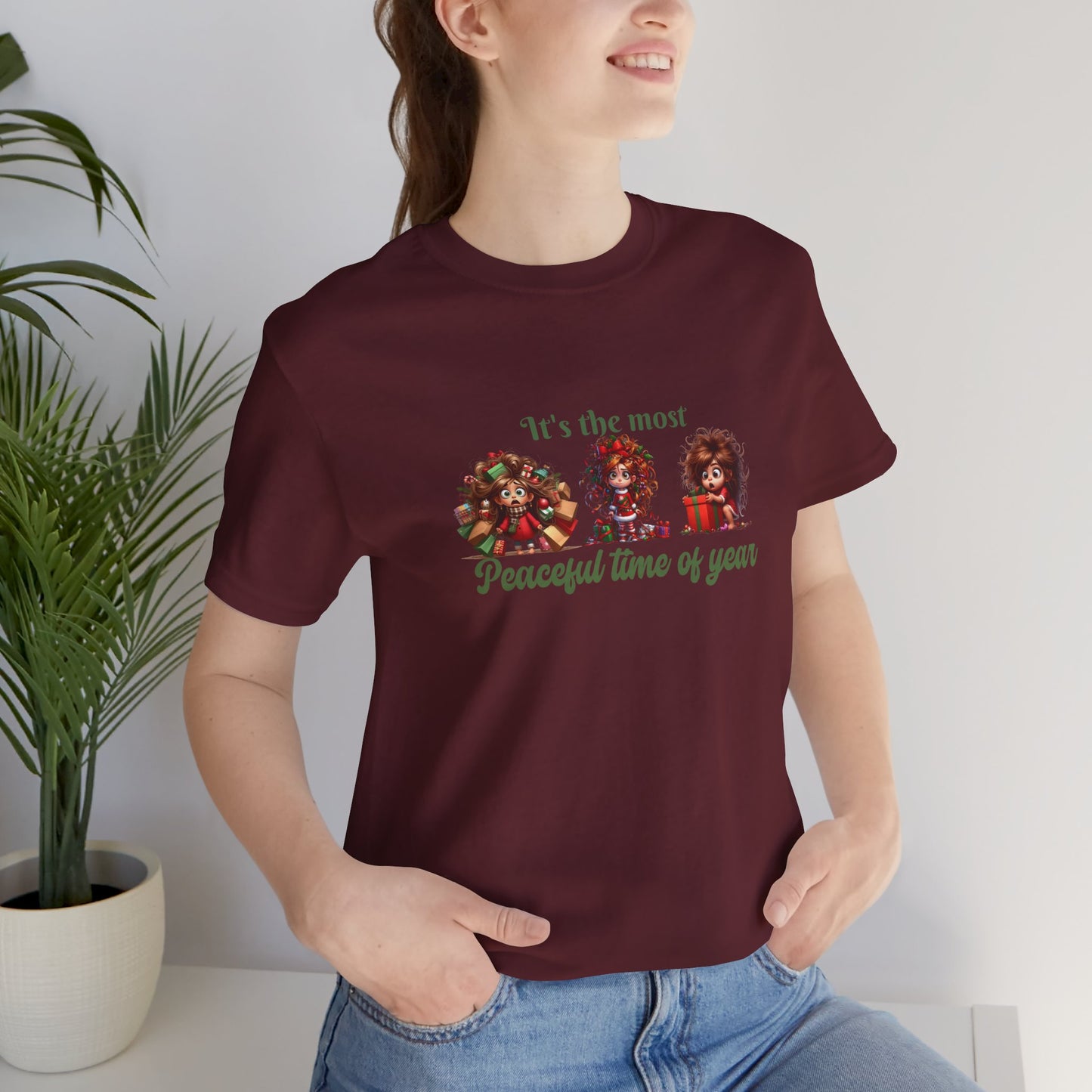 ITs the most peaceful time of year, Festive Christmas Tee, Holiday T-Shirt, Unisex Short Sleeve Shirt, Casual Holiday Apparel, Gift for Christmas Lovers, It's the Most [...]
