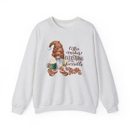 "Coffee Makes Everything Possible" Sweater