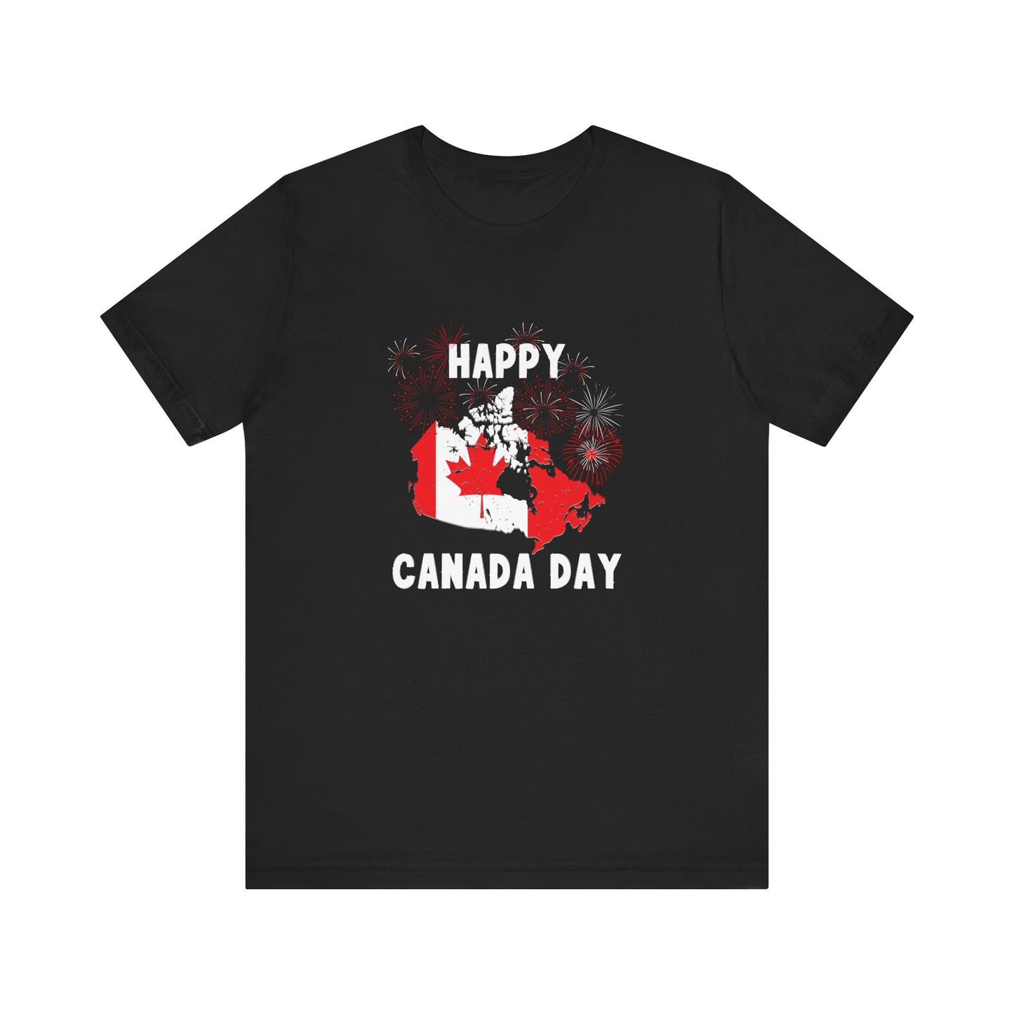 Happy Canada Day Fireworks Unisex Tee