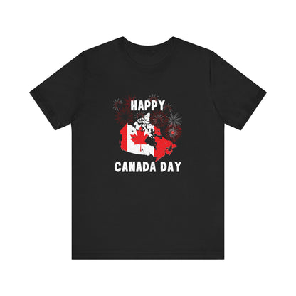Happy Canada Day Fireworks Unisex Tee