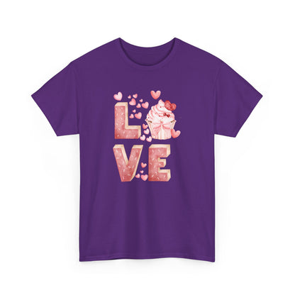 Stacked "Love" Cupcake Tee