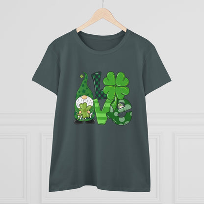 Irish Love Gnome Women Semi fitted tee