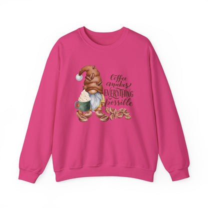 "Coffee Makes Everything Possible" Sweater