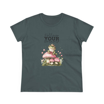 Follow Your Dreams Cute Frog Women's Semi Fit Tee
