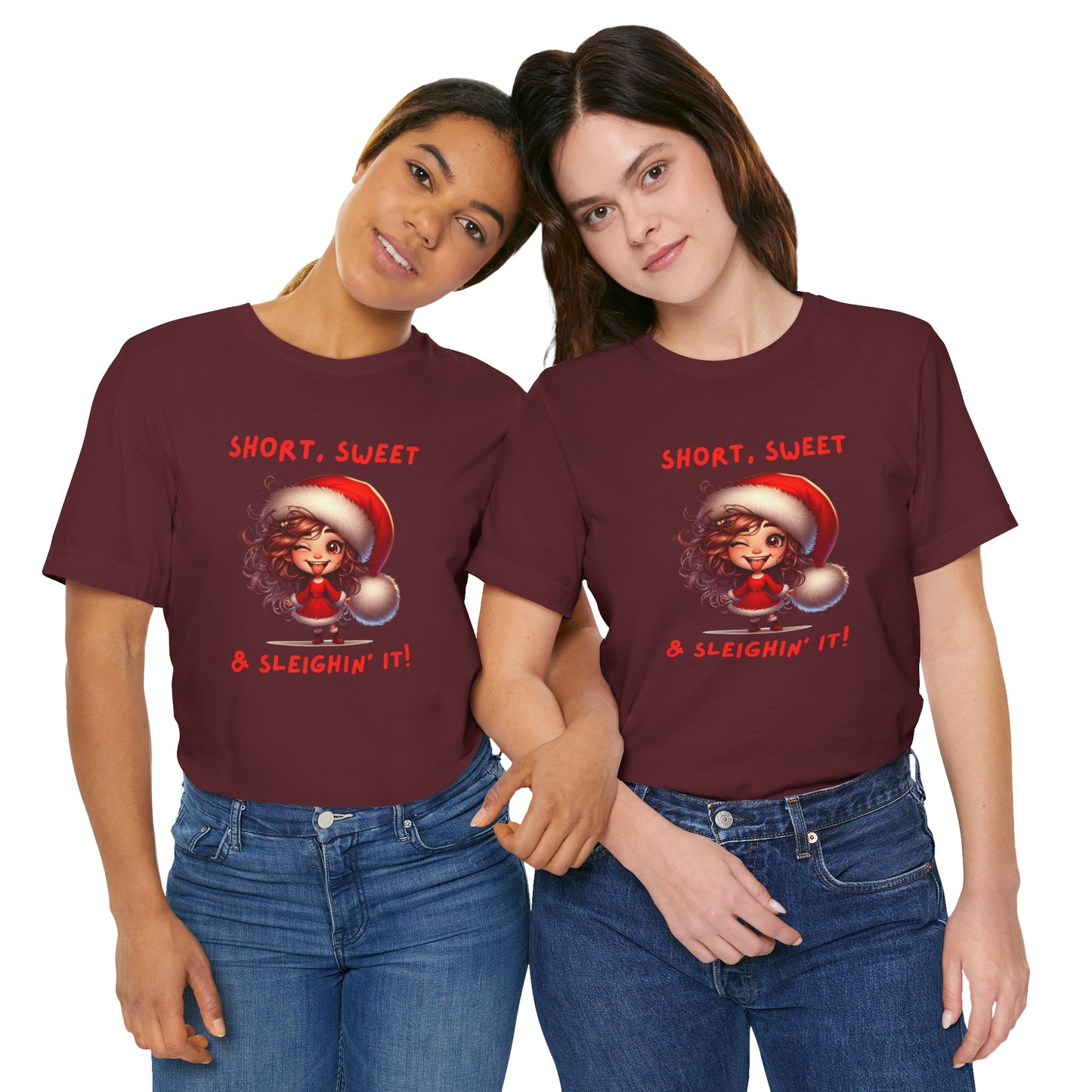 Short & Sweet Sassy Elf Holiday Tee