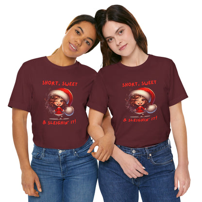 Short & Sweet Sassy Elf Holiday Tee