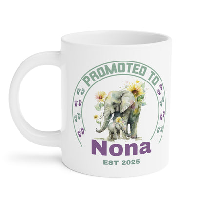 Elephant Promoted to Nona, Grandma Mug