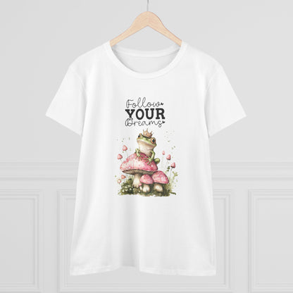 Follow Your Dreams Cute Frog Women's Semi Fit Tee