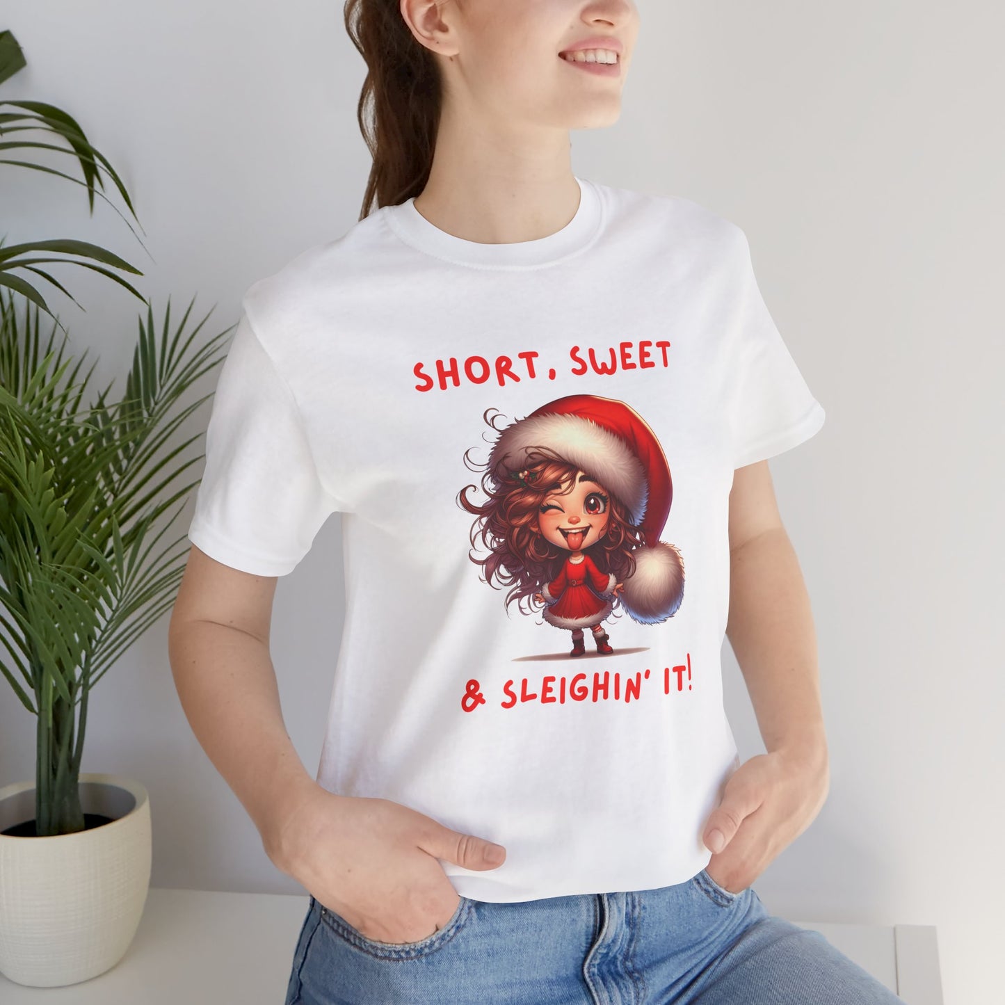 Short & Sweet Sassy Elf Holiday Tee