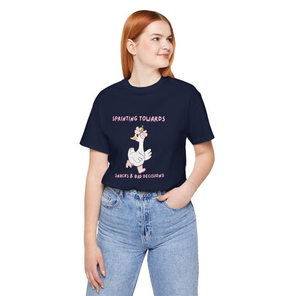 Sprinting towards snacks and bad decisions Playful Goose Tee