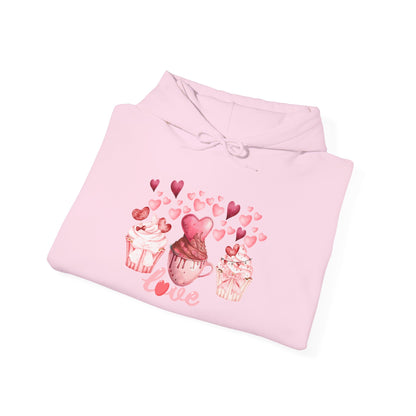 Cute Pink Cupcakes Love Hoodie