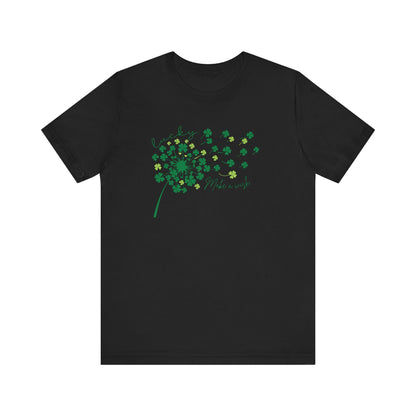 Make a wish Lucky Clover Relaxed fit Tee