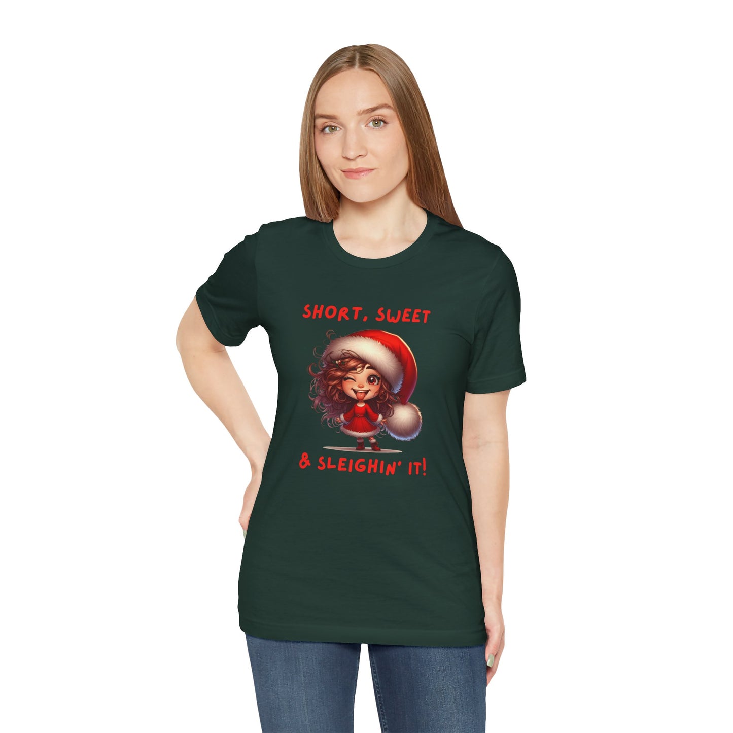 Short & Sweet Sassy Elf Holiday Tee