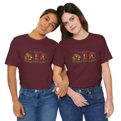 ITs the most peaceful time of year, Festive Christmas Tee, Holiday T-Shirt, Unisex Short Sleeve Shirt, Casual Holiday Apparel, Gift for Christmas Lovers, It's the Most [...]
