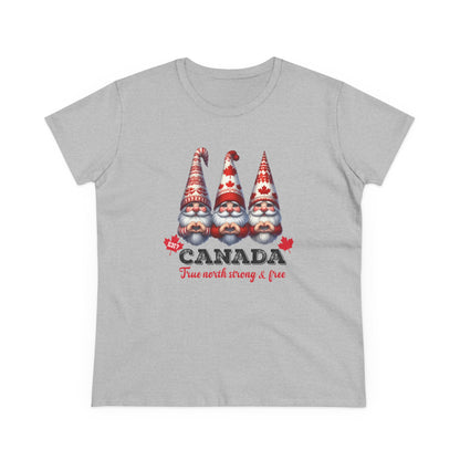 Gnome Sweet Gnome Canada Edition Cute Women's Semi Fit Tee